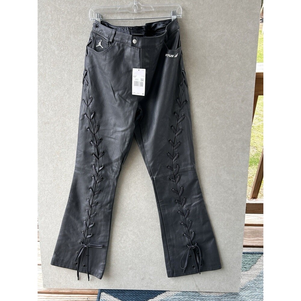 Leather Cactus Jack /Air Jordan Pants Size 10 Women’s  #275